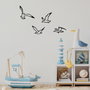 Wallity Birds Sorty - 443 Escultura de Pared de Metal Negra
